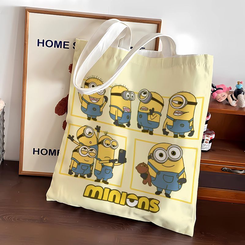Anime Tote Bag - حقيبة قماشية لطيفة بتصميم شخصيات فيلم