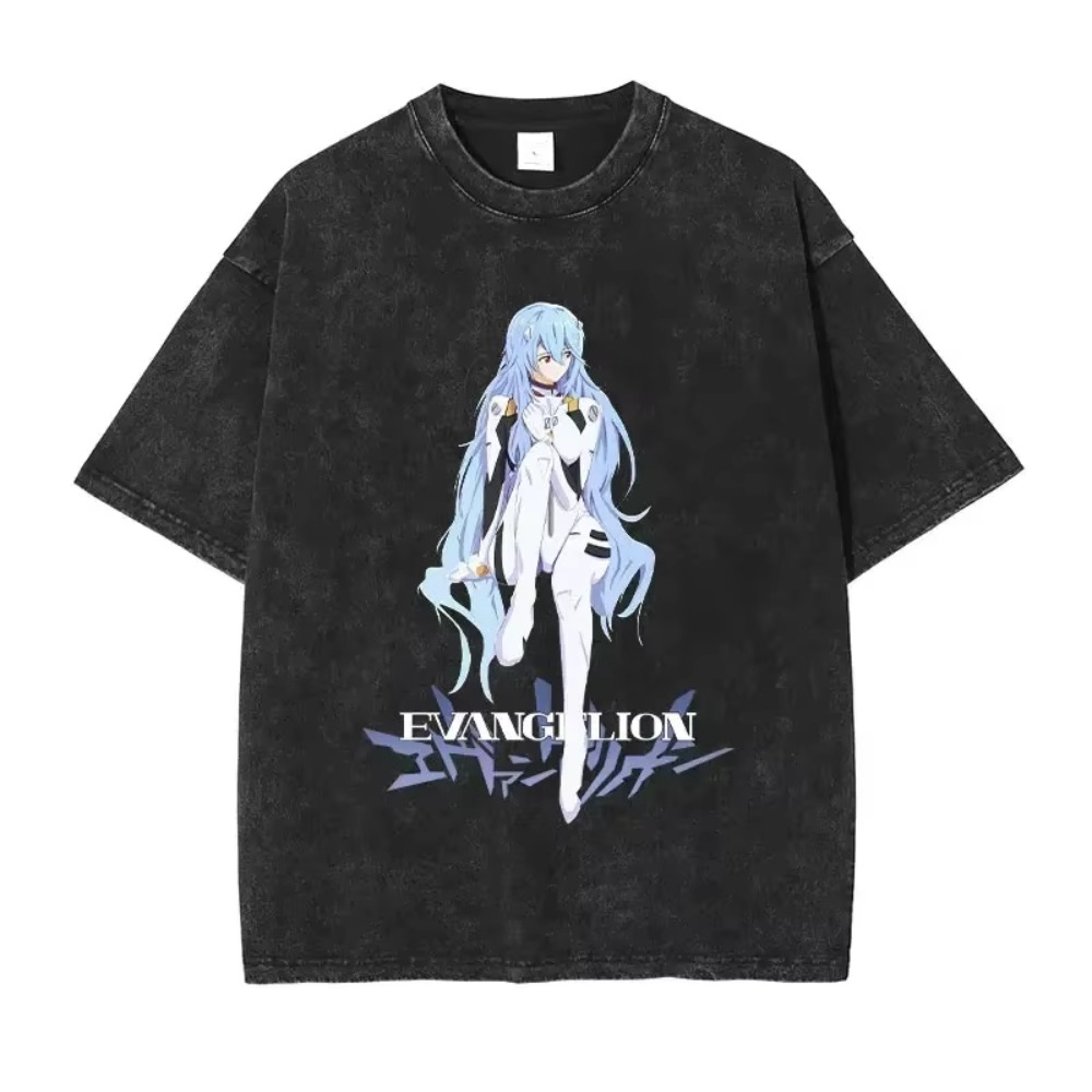 Anime Merchandise Shop - المتضخم الرجال تي شيرت الملابس إيفا