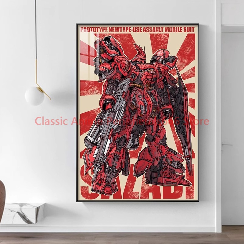 Bandai Gundam Hg - لوحة معلقة عتيقة من جاندام ،
