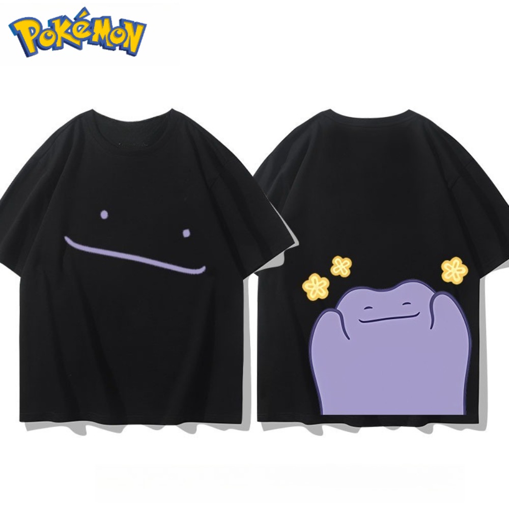 Anime Merchandise Shop - بوكيمون ديتو الأمامي والخلفي تي شيرت