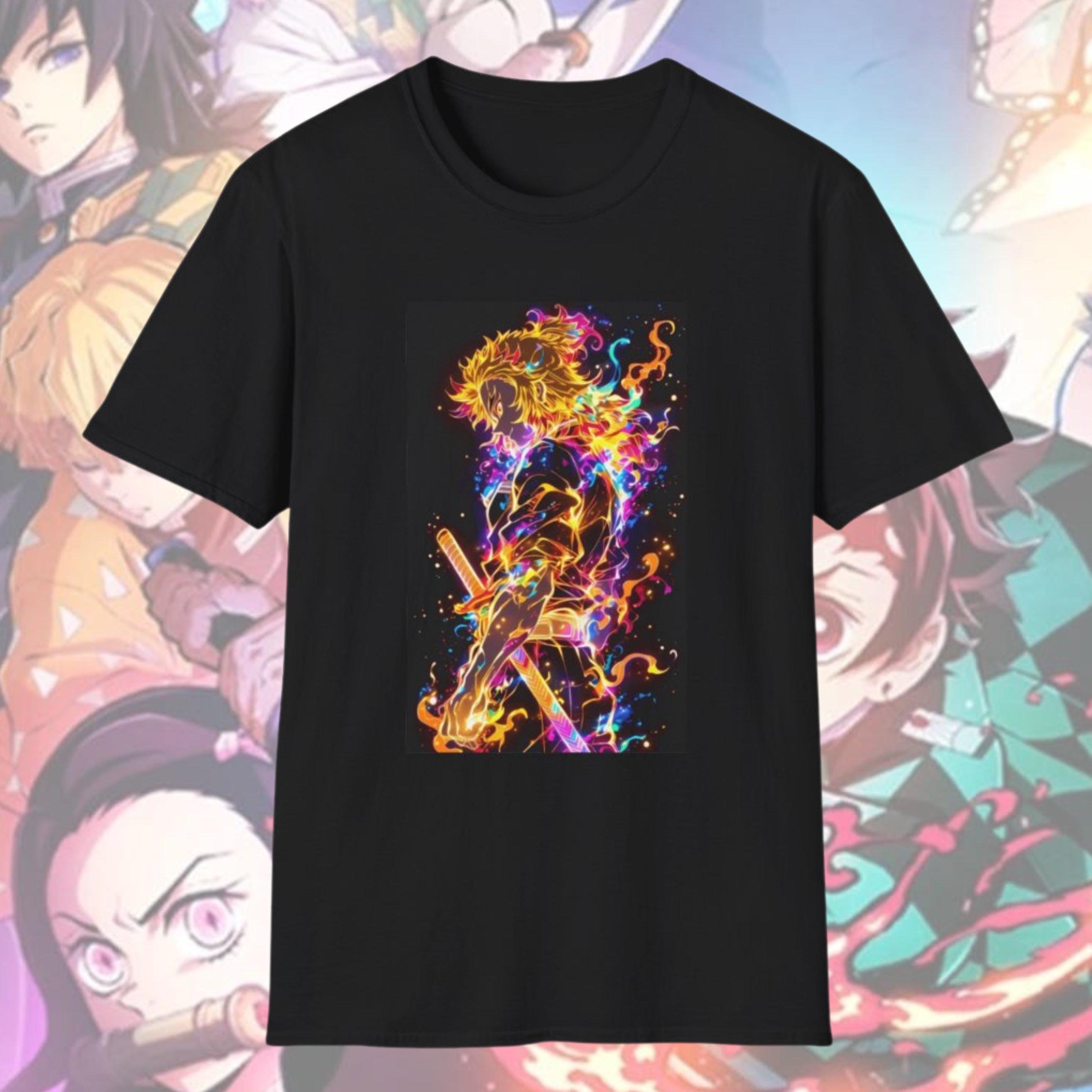 Anime Merch Shopping - تي شيرت رجالي ريترو أنمي بتصميم