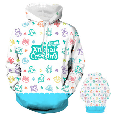 Anime Merchandise Hoodie - جديد الحيوان معبر الحيوان Crossing3D المطبوعة
