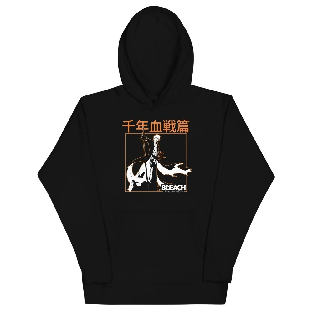 Anime Merchandise Hoodie - هودي بطبعة أنمي بليتش كوروساكي إيتشيغو