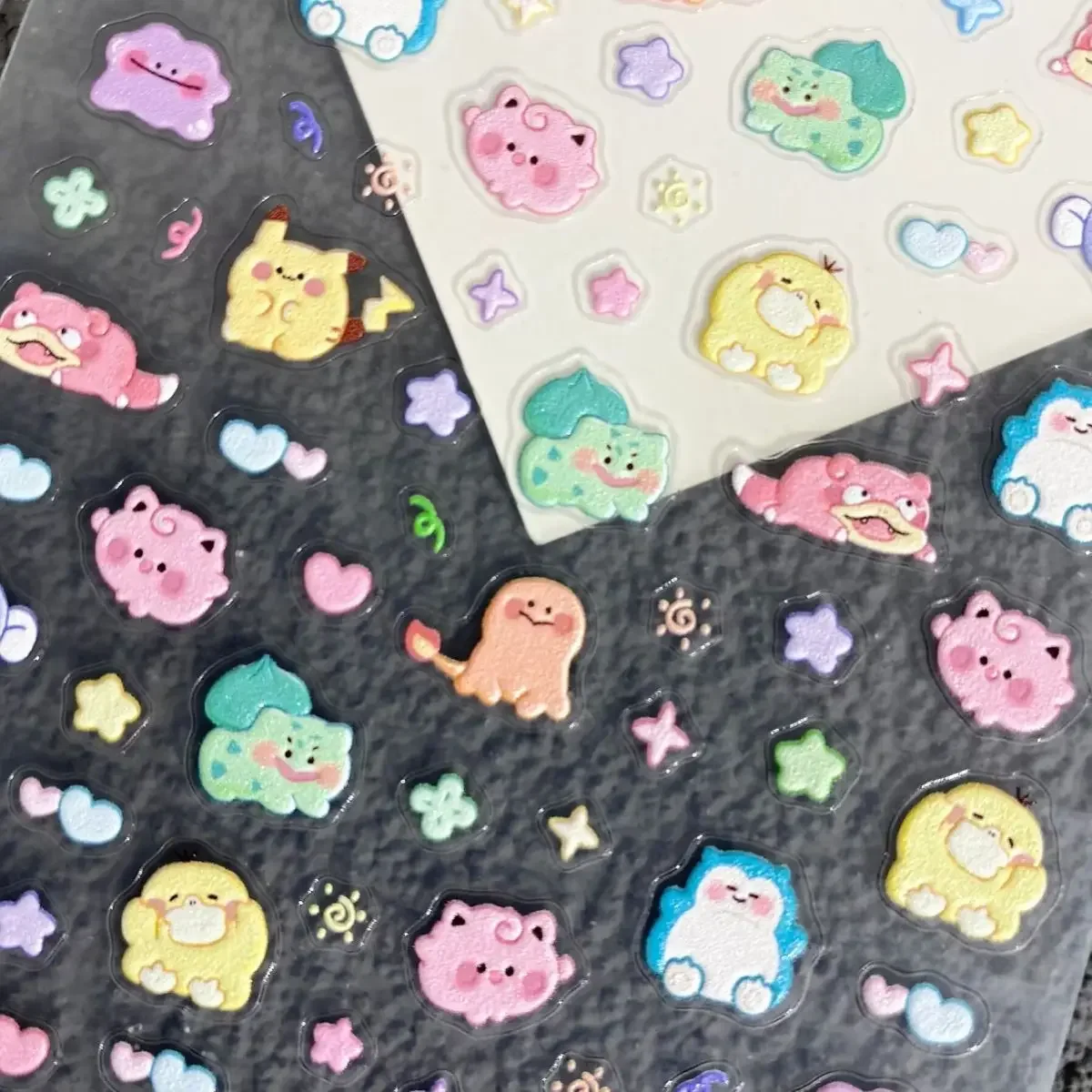 Anime Merchandise Nepal - ملصقات أظافر بوكيمون بيكاتشو ثلاثية الأبعاد،
