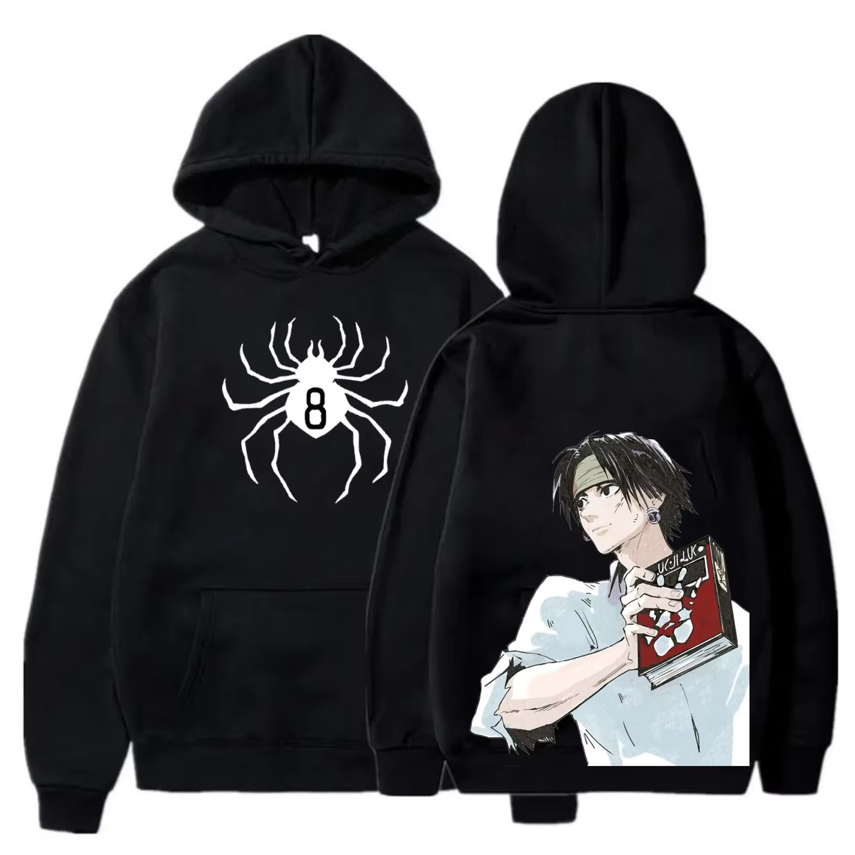 Anime Merch Shopping - هودي بتصميم جرافيكي لشخصية كرولو لوسيفير