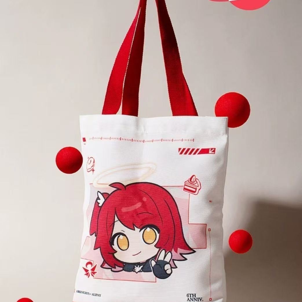 حقيبة قماشية كبيرة السعة بتصمي - مراجعة Anime Merch Shopping وسعره