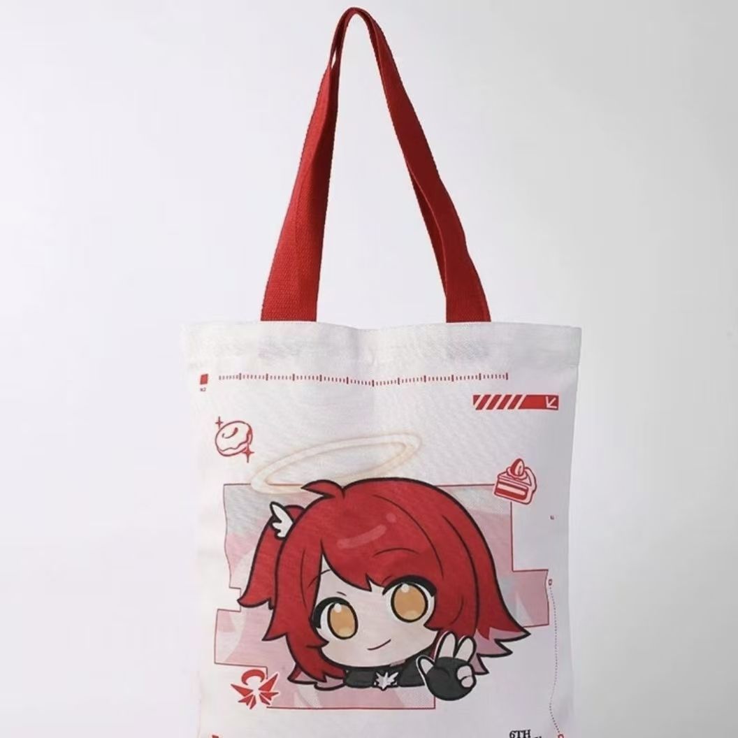حقيبة قماشية كبيرة السعة بتصمي - مراجعة Anime Merch Shopping وسعره